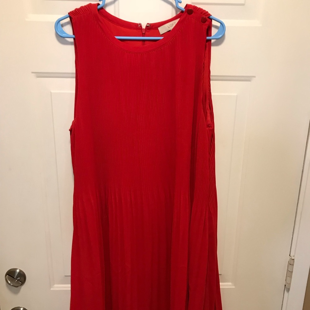 Loft pleated dress